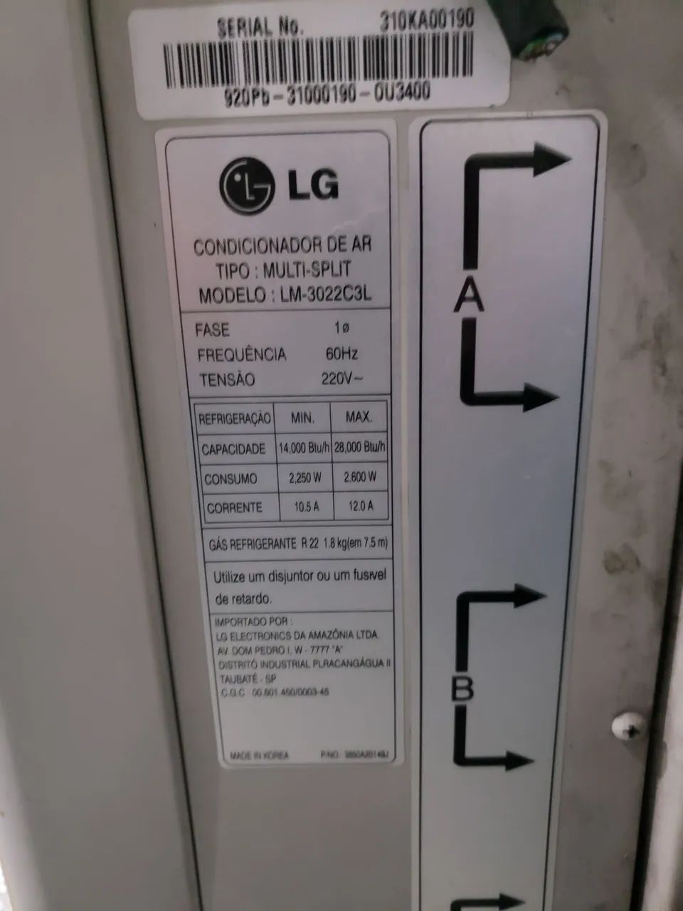 Ar condicionado lg 28000 btu - Foto 4