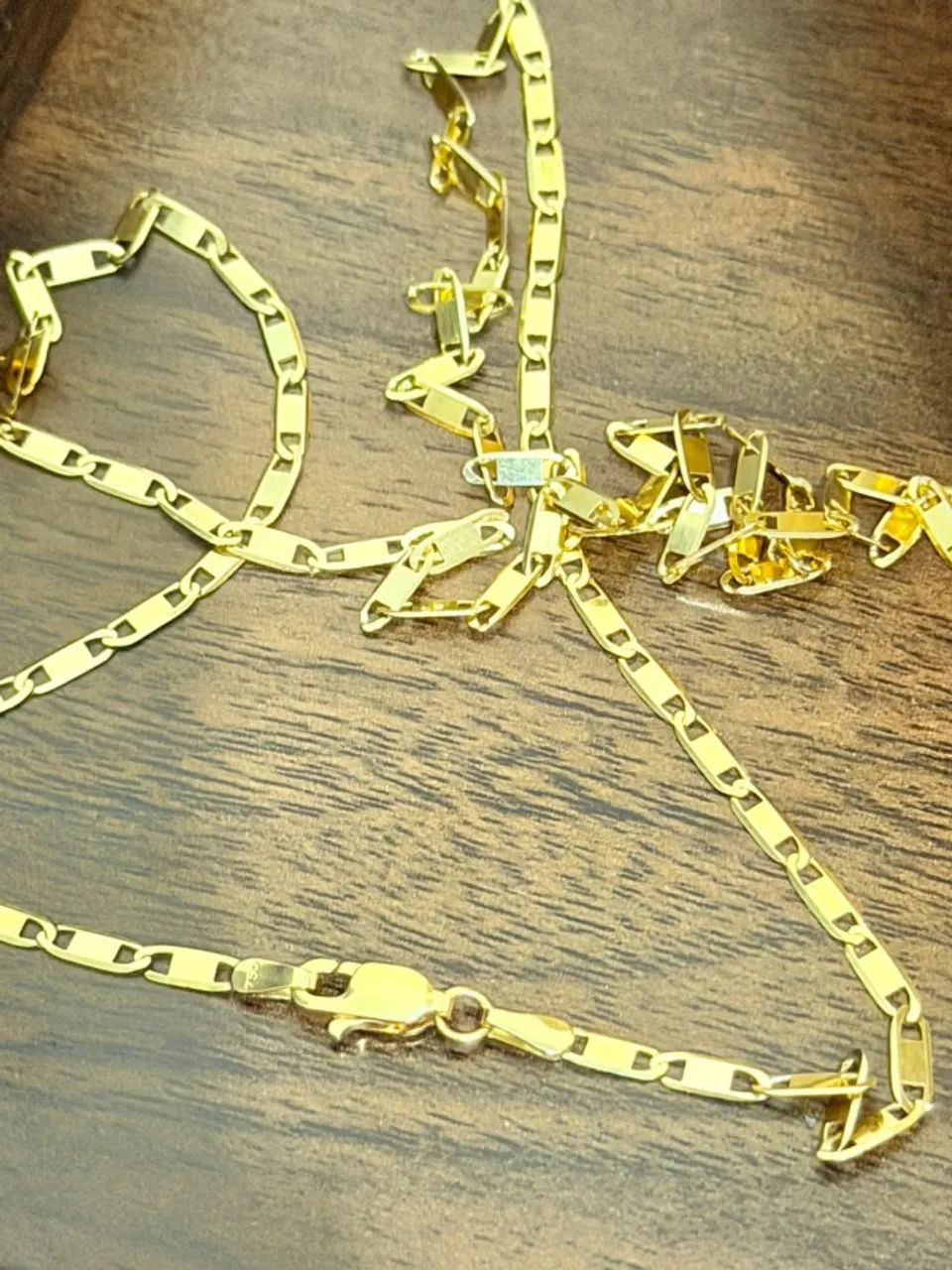CORDÃO PIASTRINE OURO 18K - Foto 2