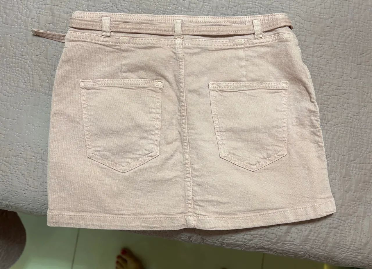Saia jeans Zara TAM M. Veste 36/38 - Foto 3
