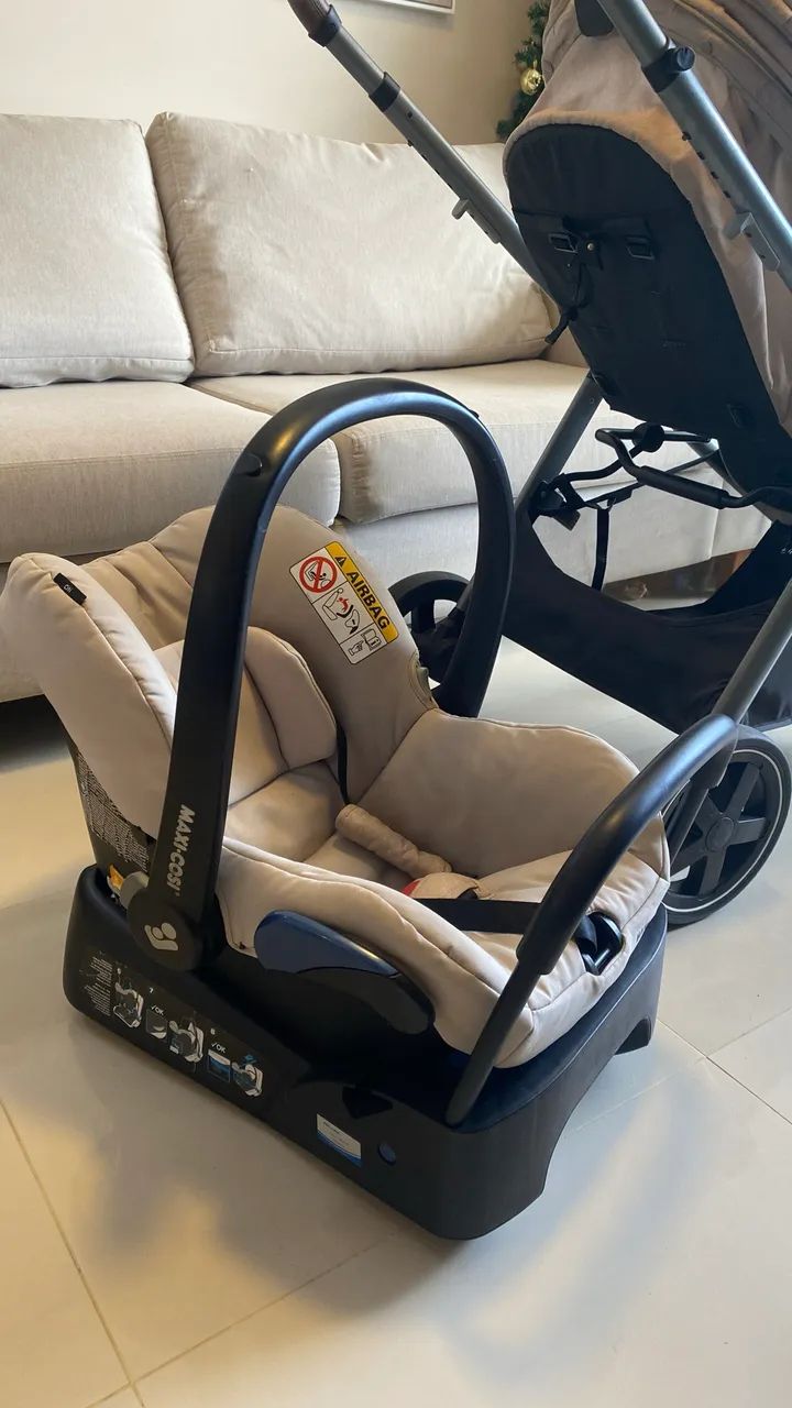Conjunto carrinho e bebê conforto Maxi Cosi  - Foto 4