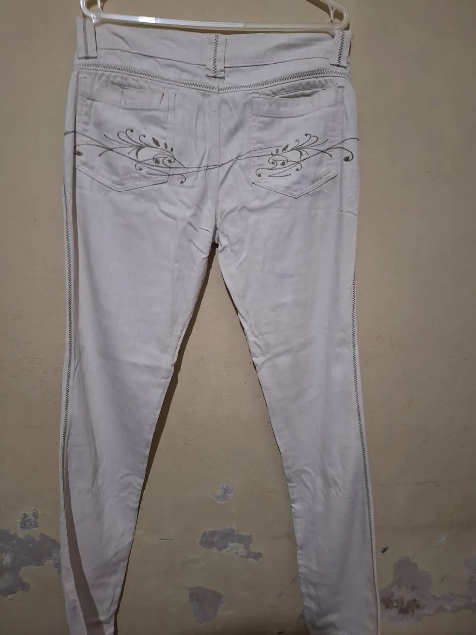 CALÇA JEANS BRANCO FEMININO MORMAII - Foto 3
