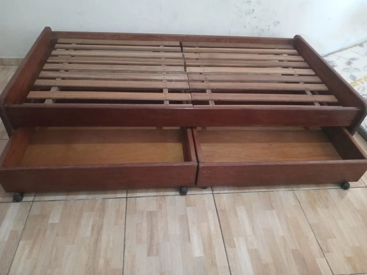 Cama solteirão de angelim pedra  - Foto 4