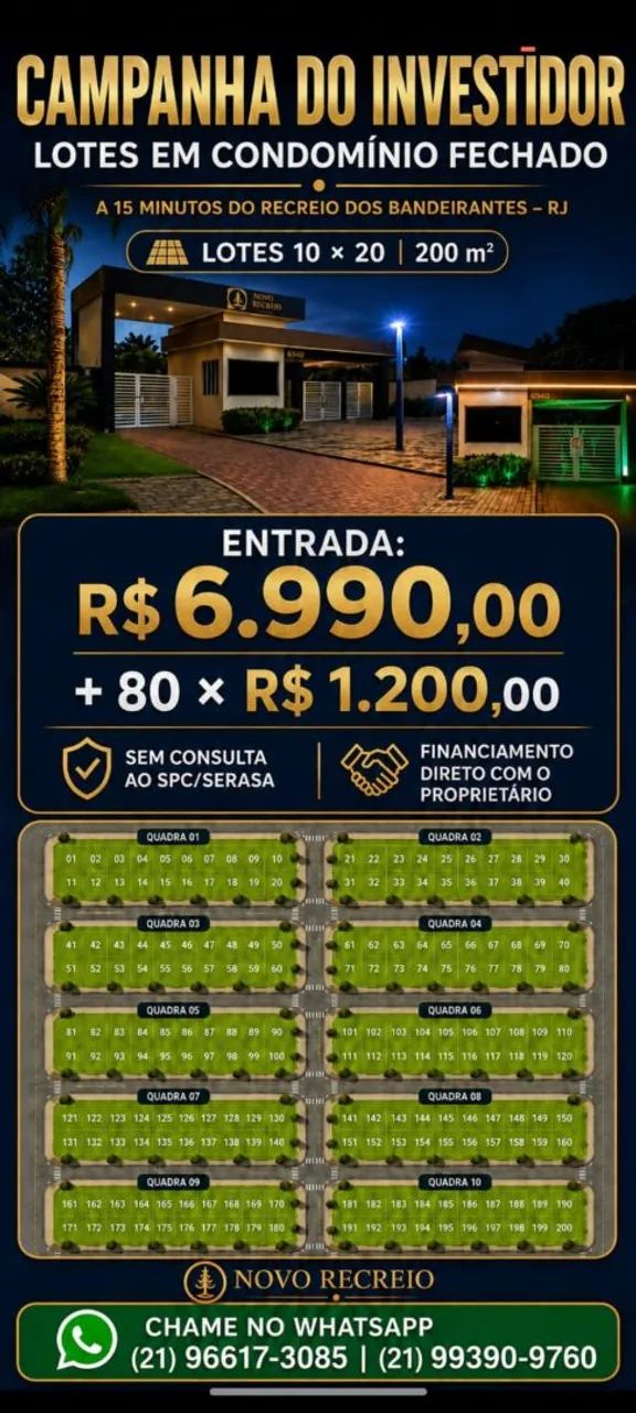 Vendo lote 10x20