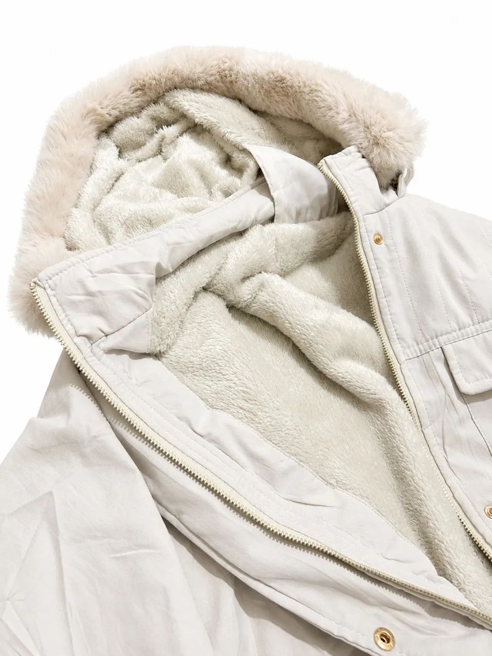 Jaqueta Parka feminina peluciada  - Foto 3