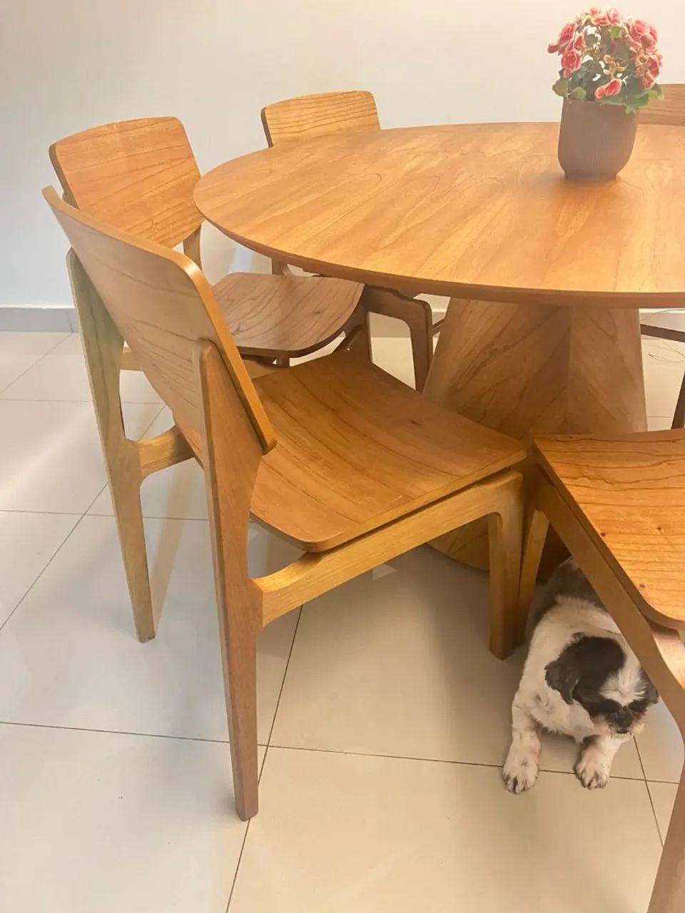 Conjunto de mesa redonda com 6 cadeiras  - Foto 3