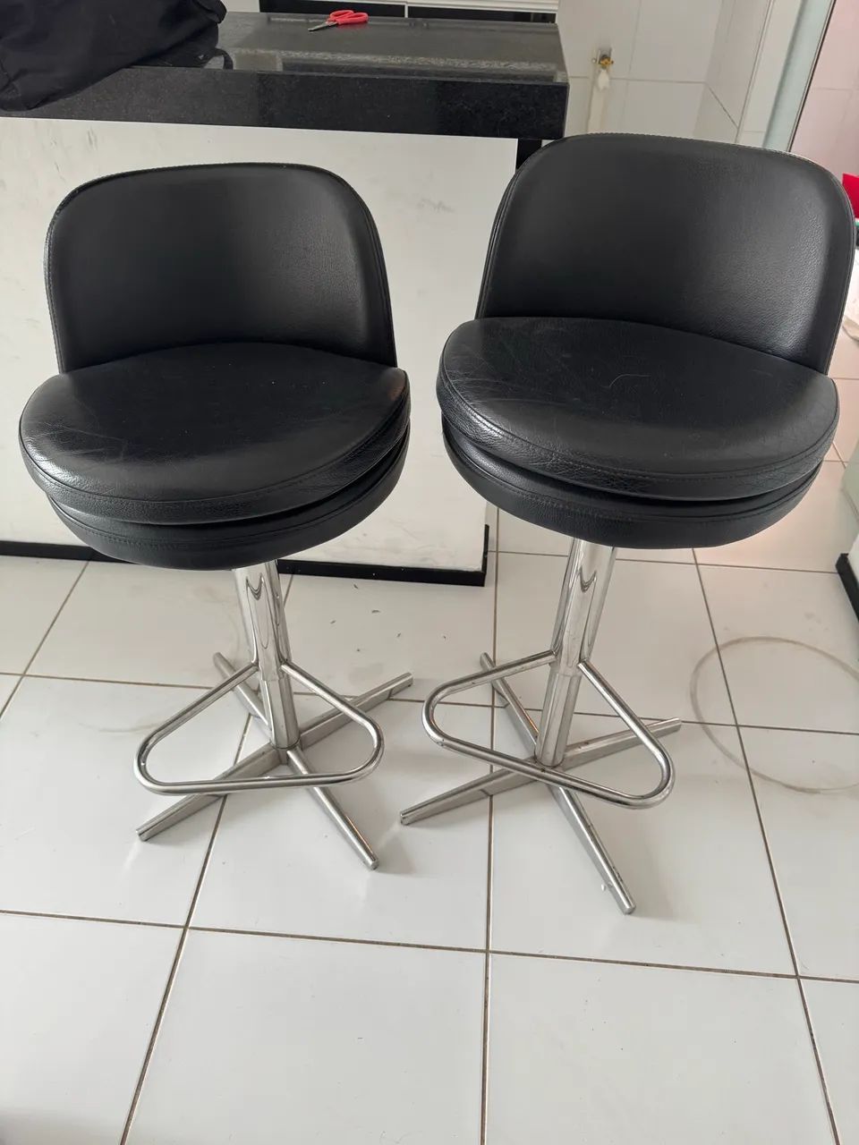 Banquetas de couro