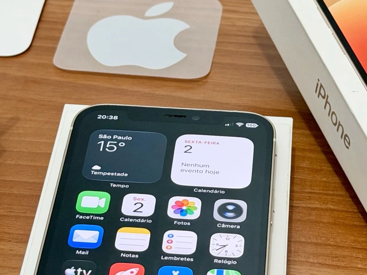iPhone 12 256GB Branco Único Dono Impecável - Como Novo - Foto 4