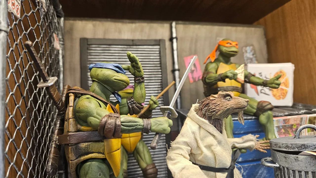 Set Tartarugas Ninja Neca com Diorama!!! - Foto 2