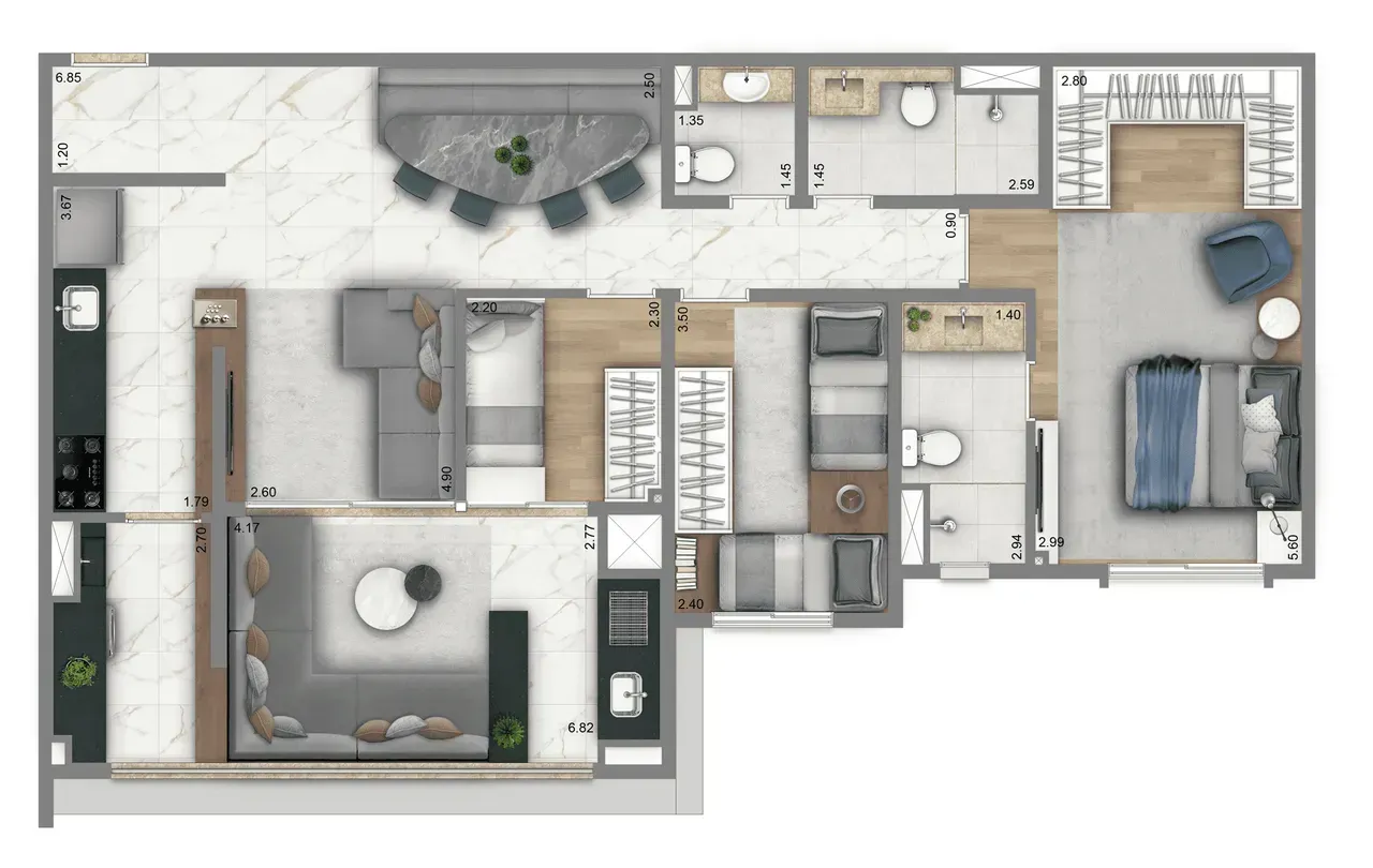 PLANTA 100m²