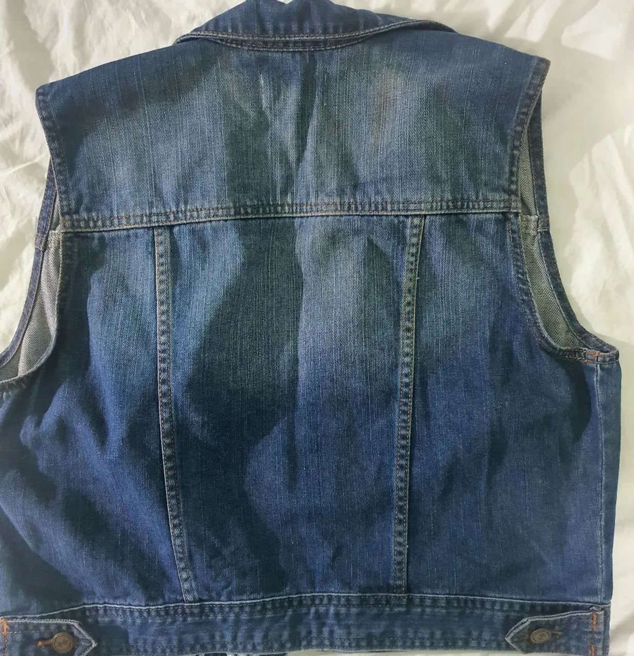 Kit short e colete Jeans infantil - Ótimo estado. - Foto 3