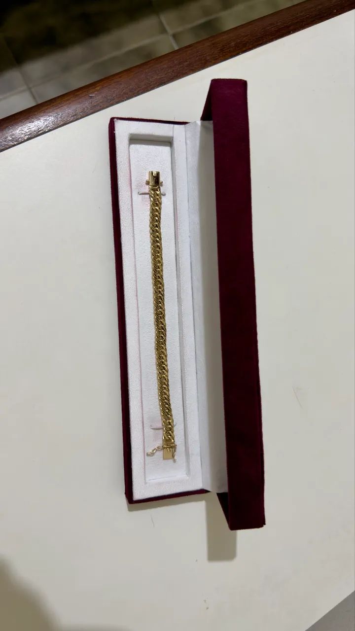 Pulseira de ouro 18k linda - Foto 4