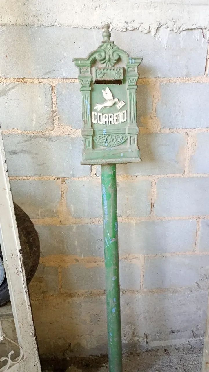 Caixa de correio poste de ferro fundido - Foto 2