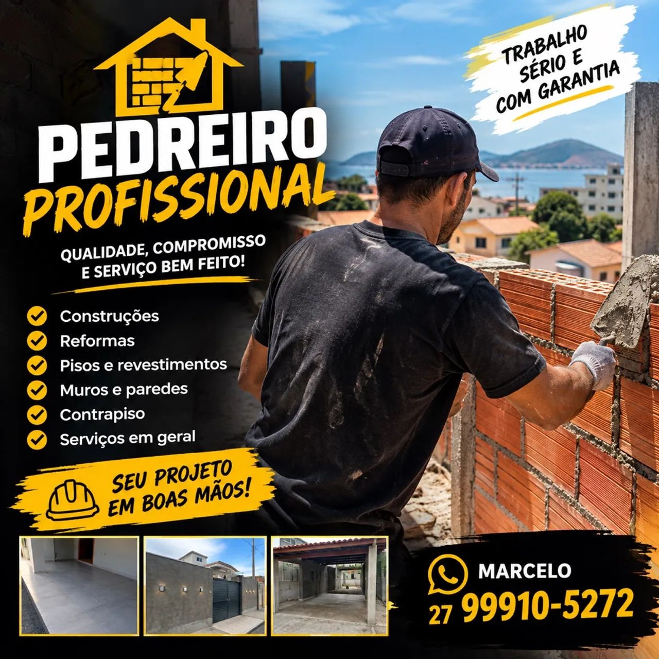 Pedreiro Profissional - Orçamento GRATUITO!