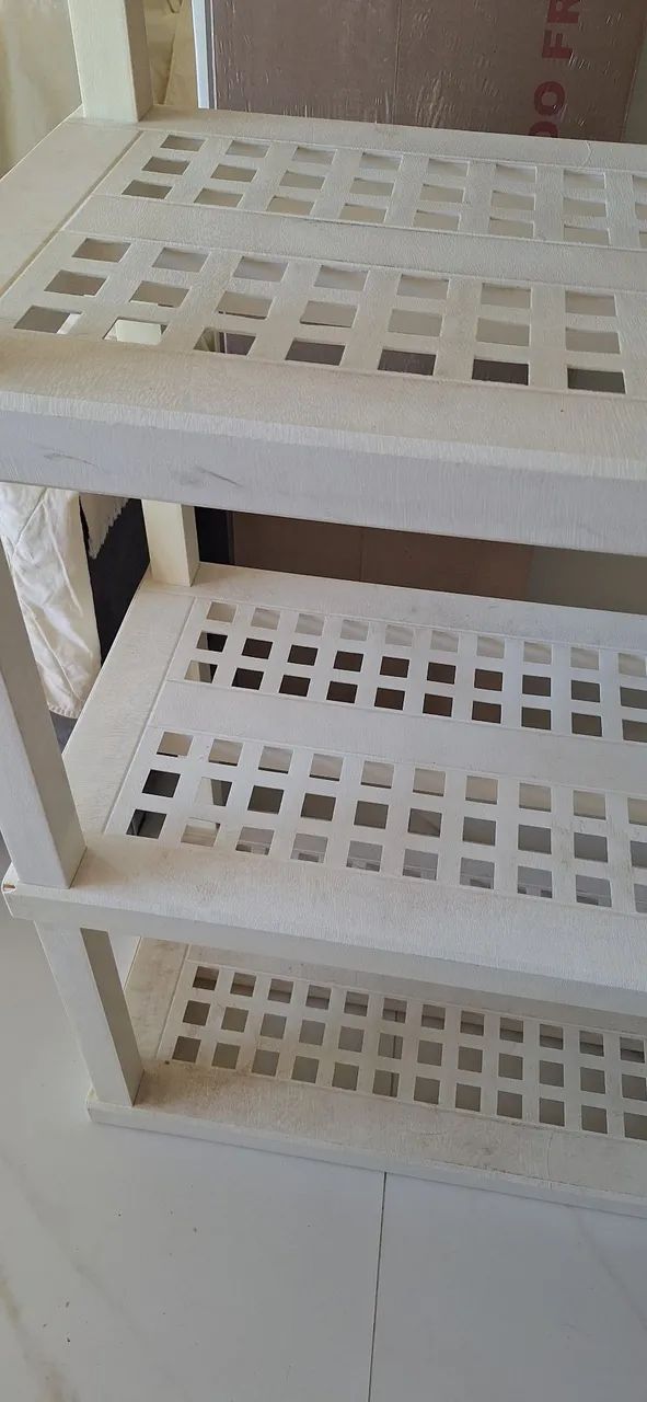 Estante de plástico com 5 prateleiras   - Foto 3