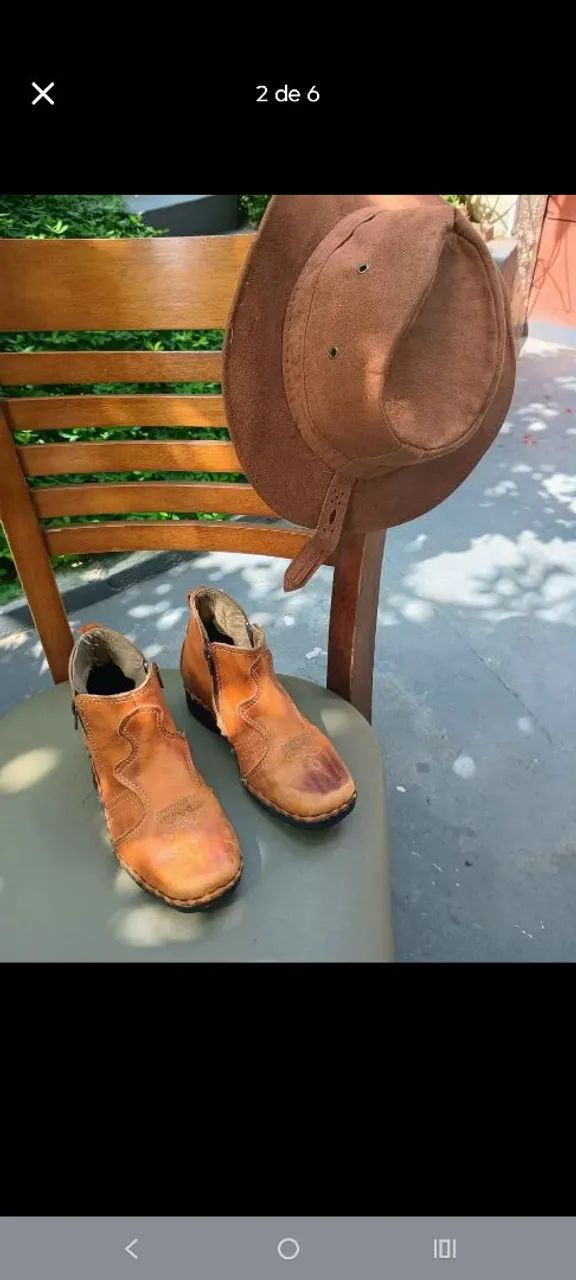 Conjunto bota e chapéu  - Foto 4