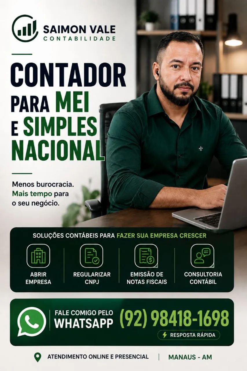 Contador para MEI e Simples Nacional | Manaus