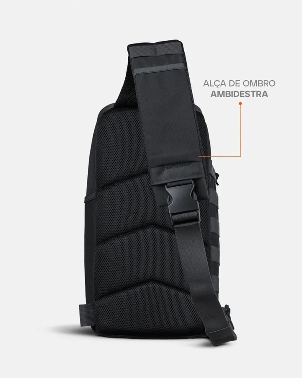 Bolsa de ombro Agility 2.0 preta invictus  - Foto 3