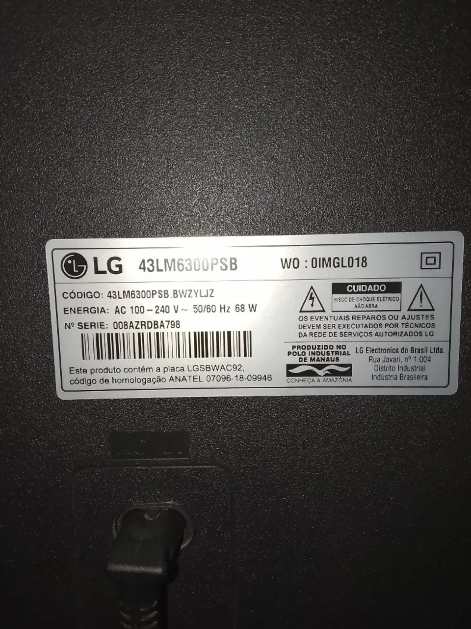 Tv lg 43 polegadas  - Foto 2