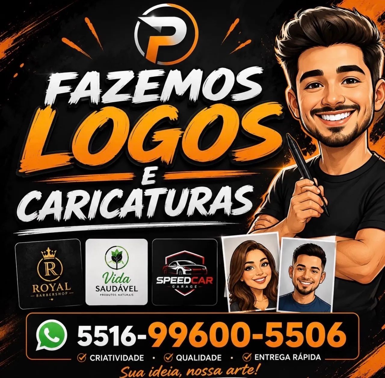 LOGOMARCA E CARICATURA 