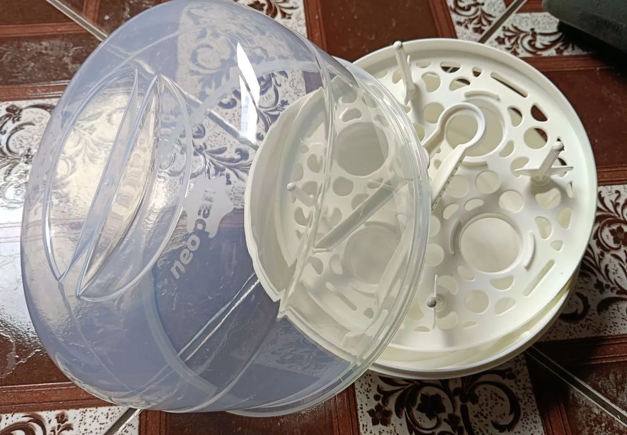 Esterilizador De Mamadeiras A Vapor Para Microondas - Foto 4