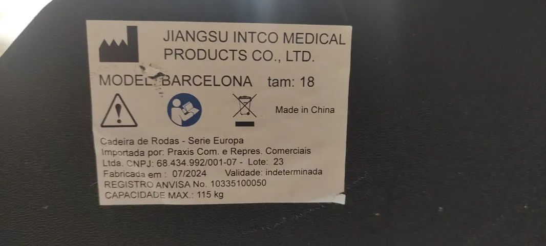 Cadeira de Rodas Praxis Mod. Barcelona No18 - Foto 2