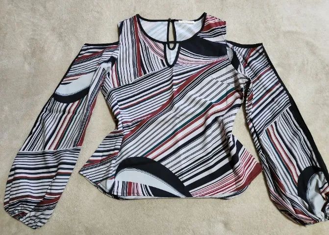 Blusinha estampada M nova - Foto 3