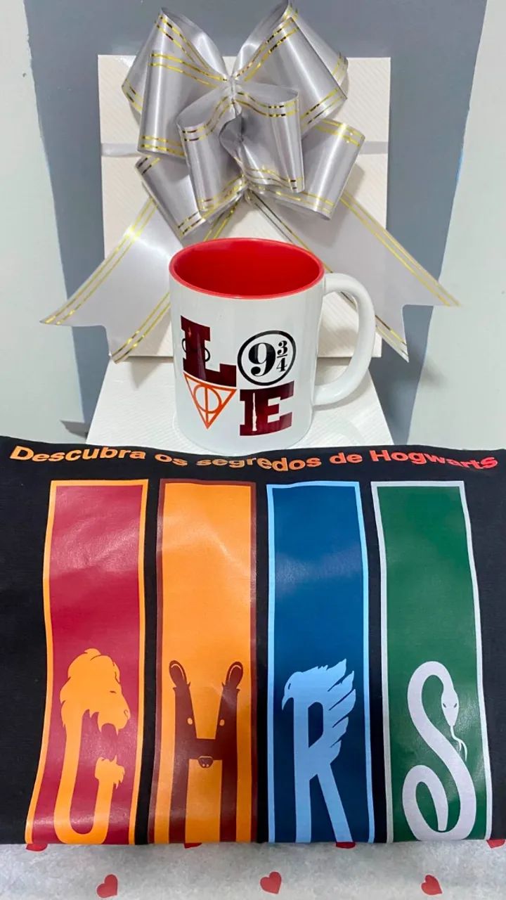 Camiseta + Caneca Harry Potter - Foto 3