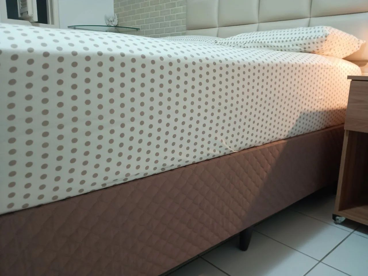 CAMA BOX CASAL COM CABECEIRA - Foto 4