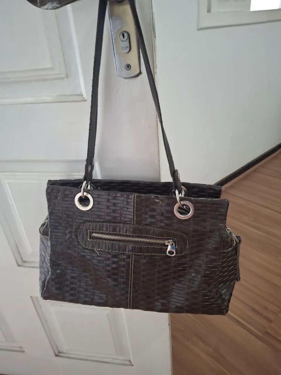 Bolsa tressê, em couro  marrom, Tomás Rabelo  - Foto 2