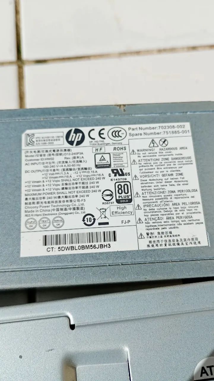 Lote de fontes originais, Dell, HP e Lenovo - Foto 5