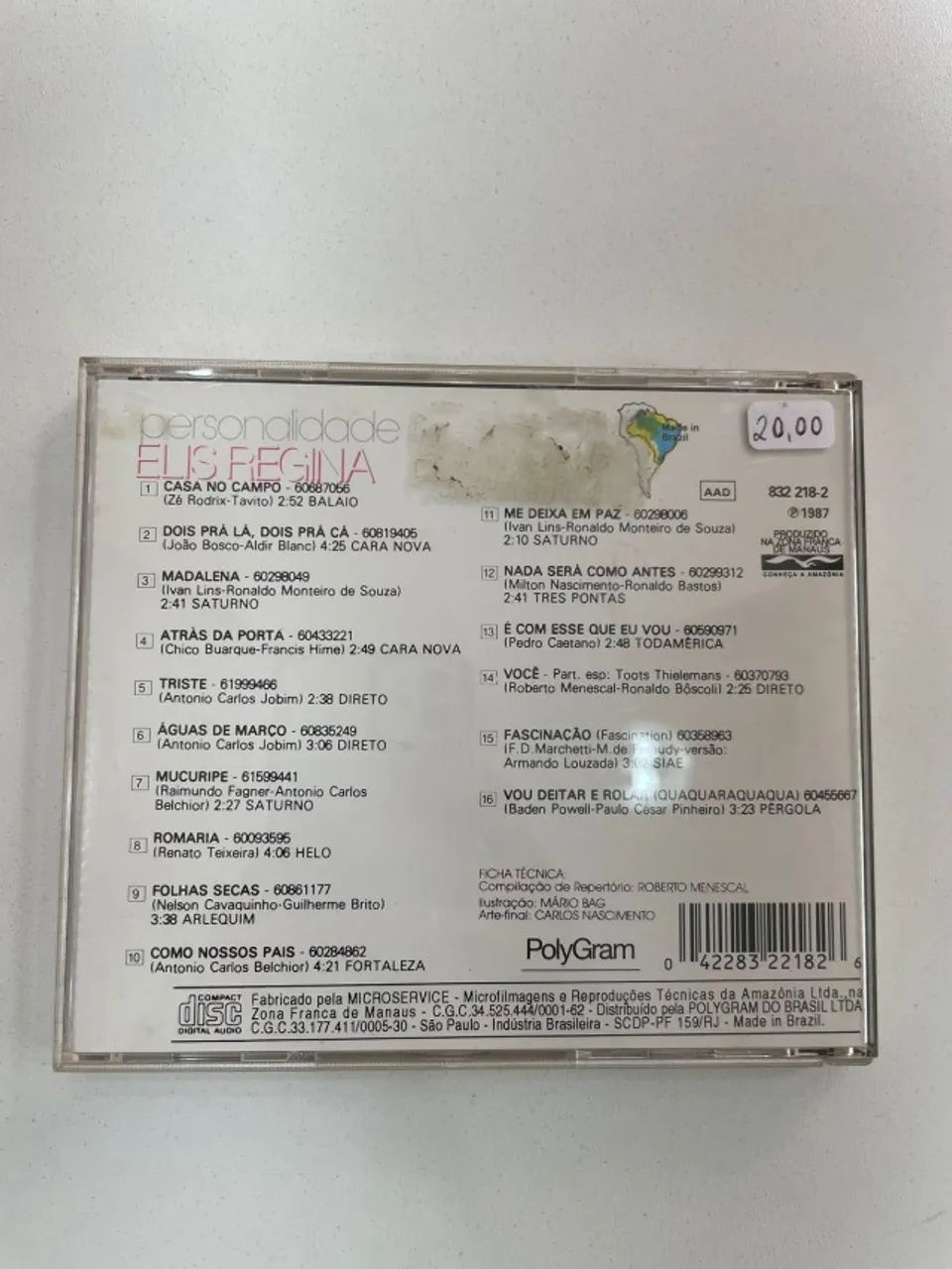 CD - ELIS REGINA - SÉRIE PERSONALIDADE (OURO DA MPB) - Foto 2