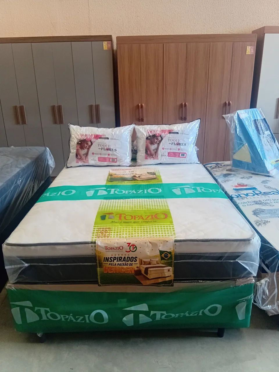 Cama casal Grécia Molas Ensacadas 