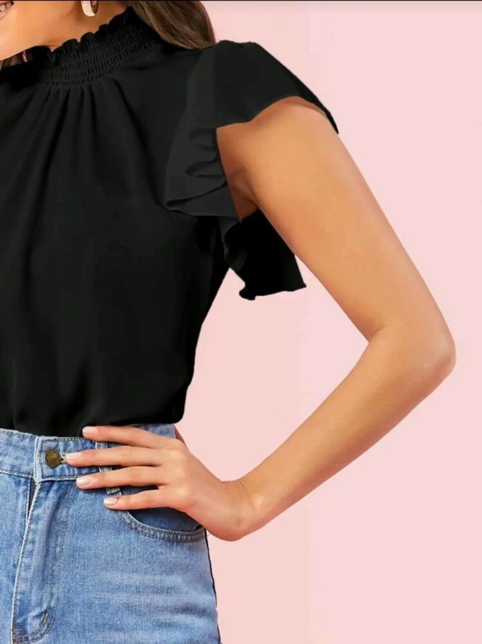Blusa preta elegante  - Foto 3