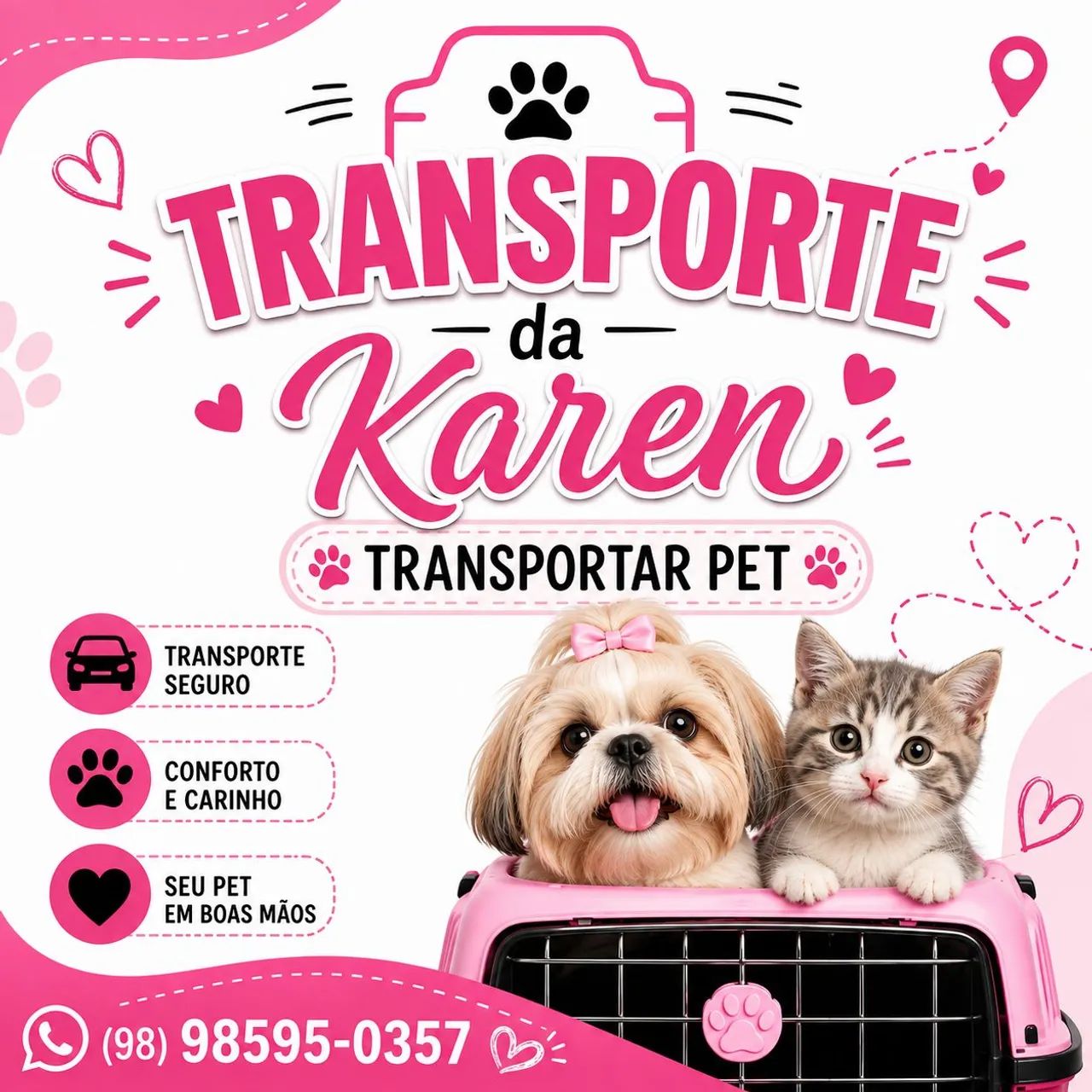 Realizo transporte de pets. 