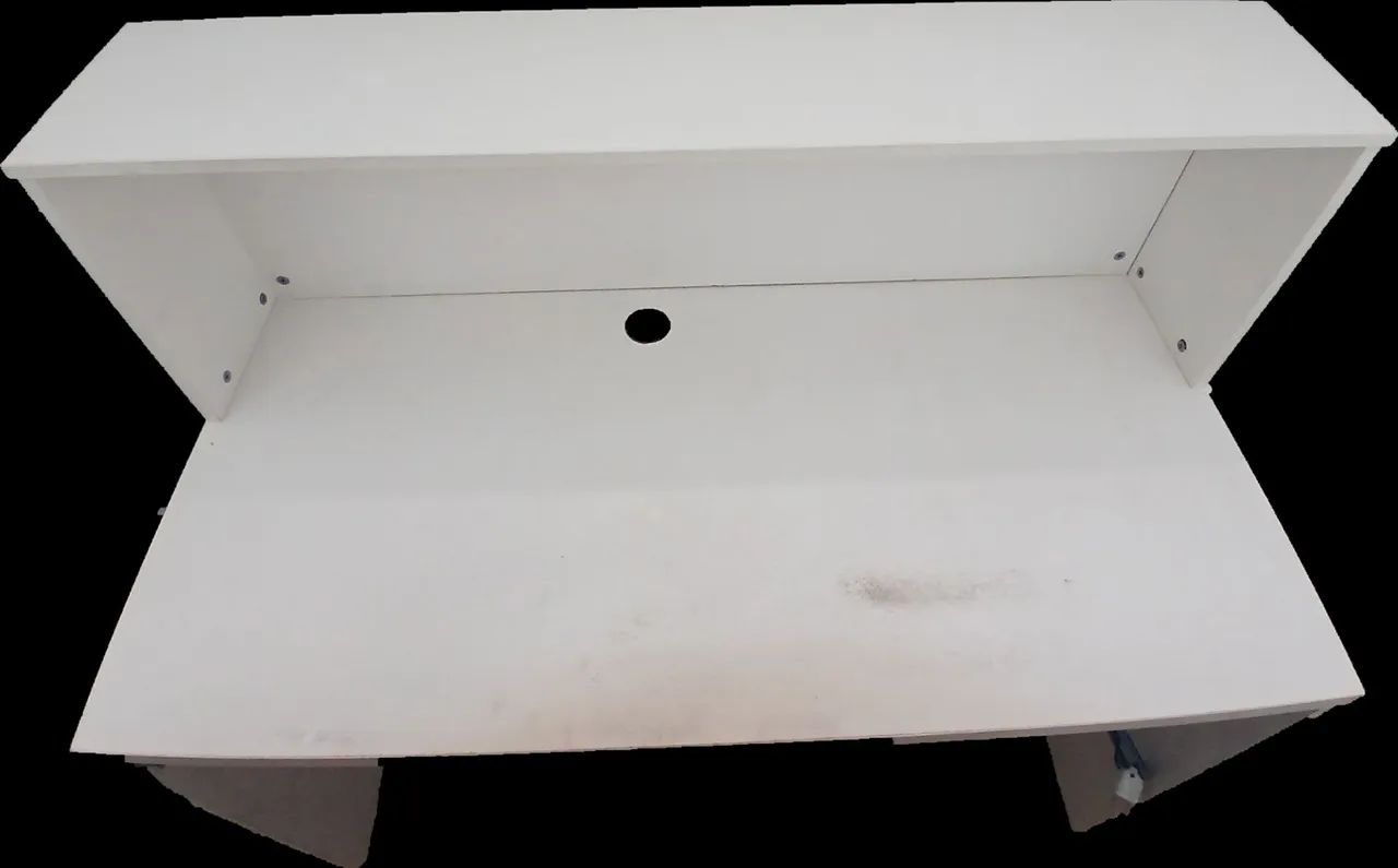 Balcão recepção 2 níveis branco - Foto 3