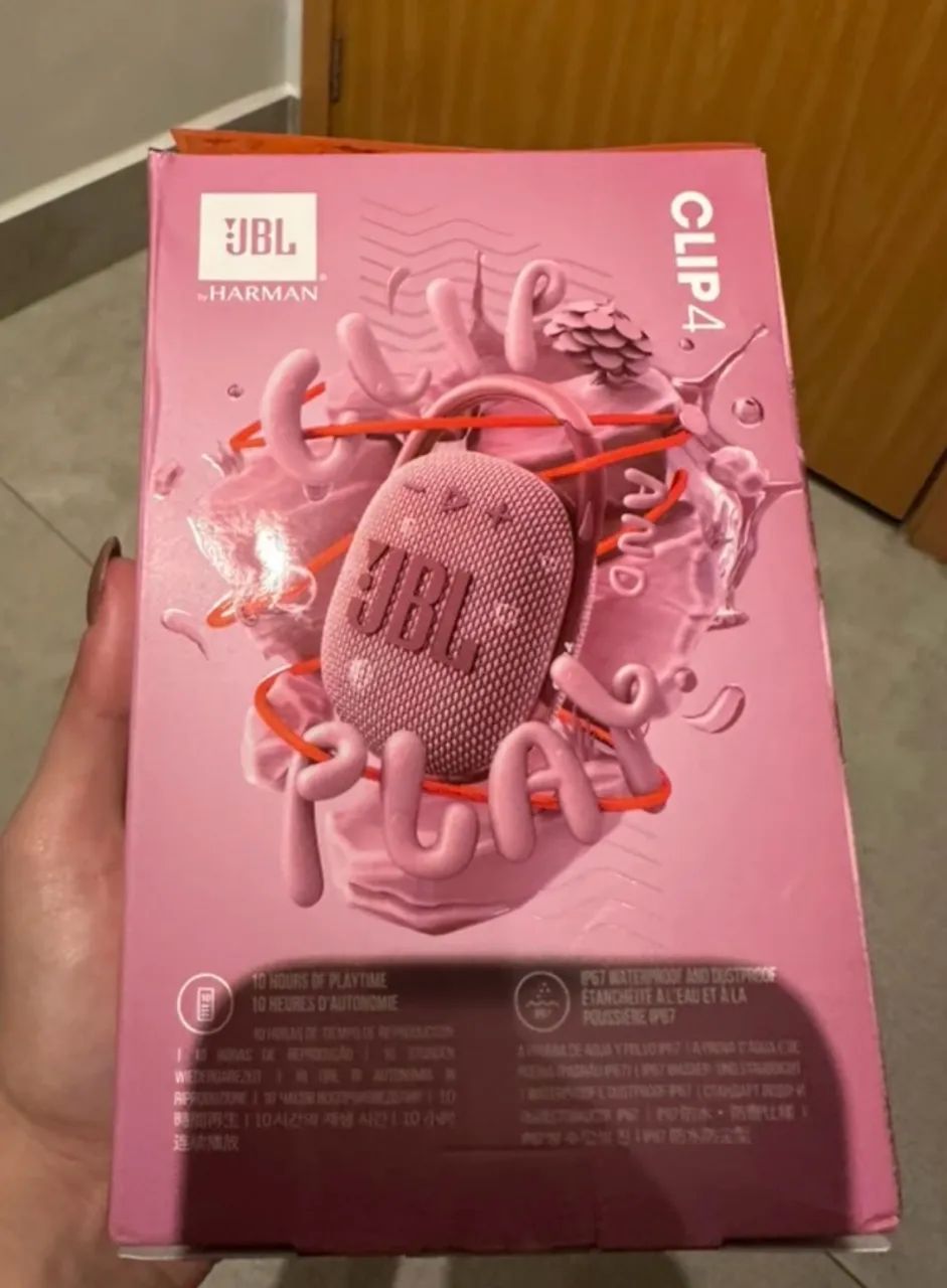 JBL CLIP 4 rosa ORIGINAL NOVA - Foto 2