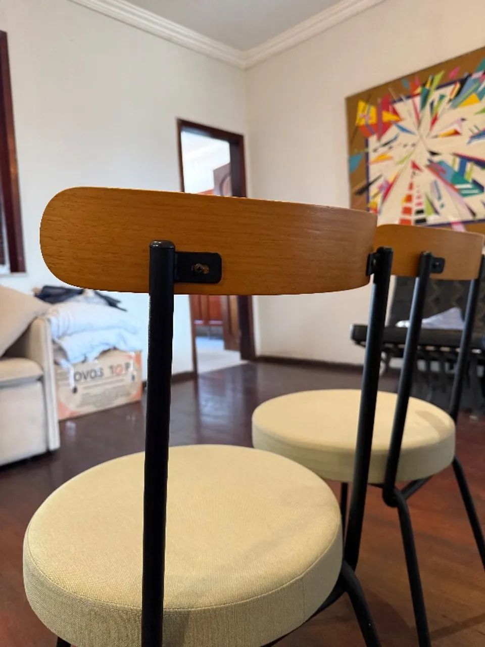 Conjunto com 2 Cadeiras em Linho - Foto 3