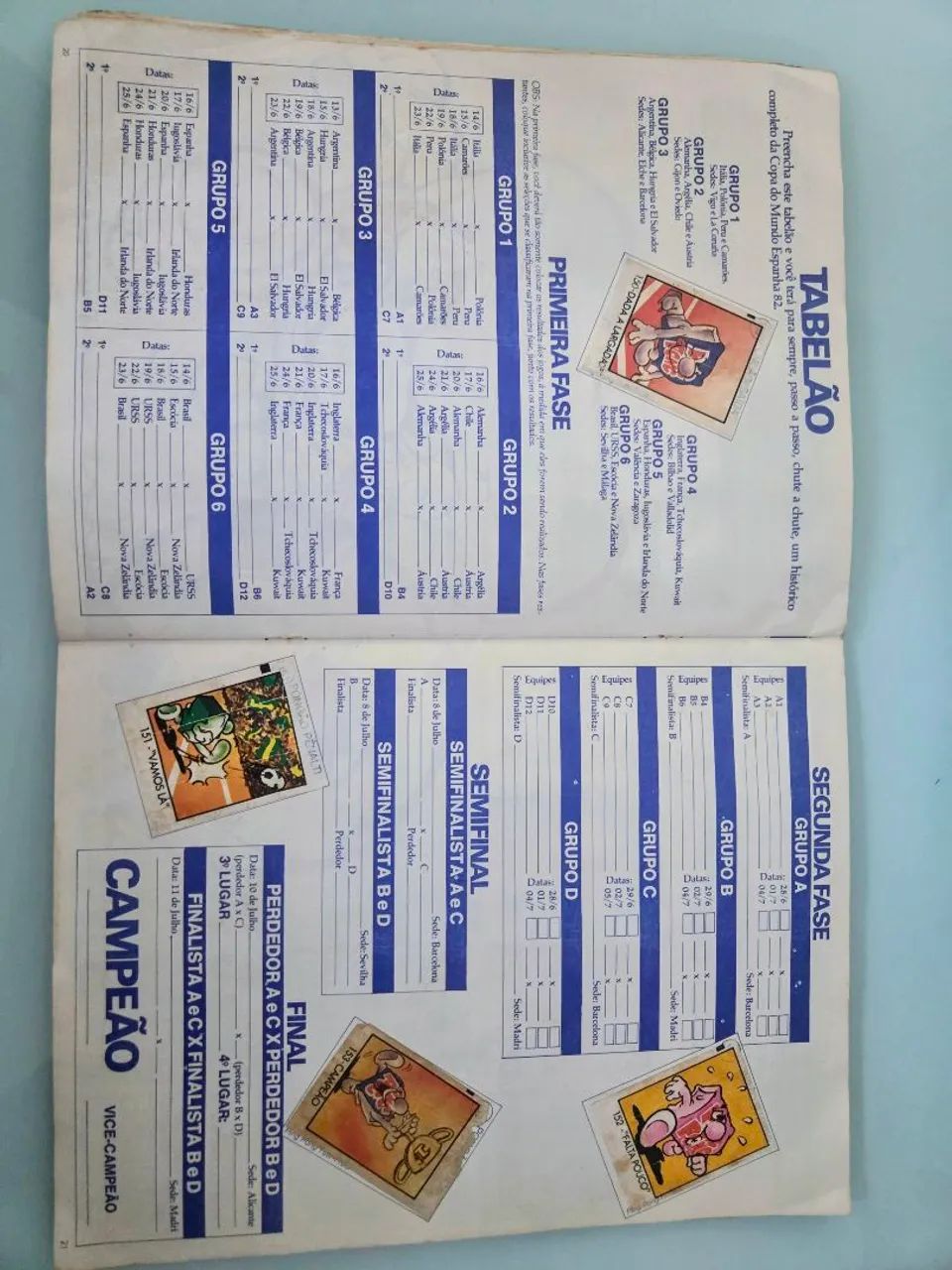 Álbum Copa 1982 Ping Pong  - Foto 5