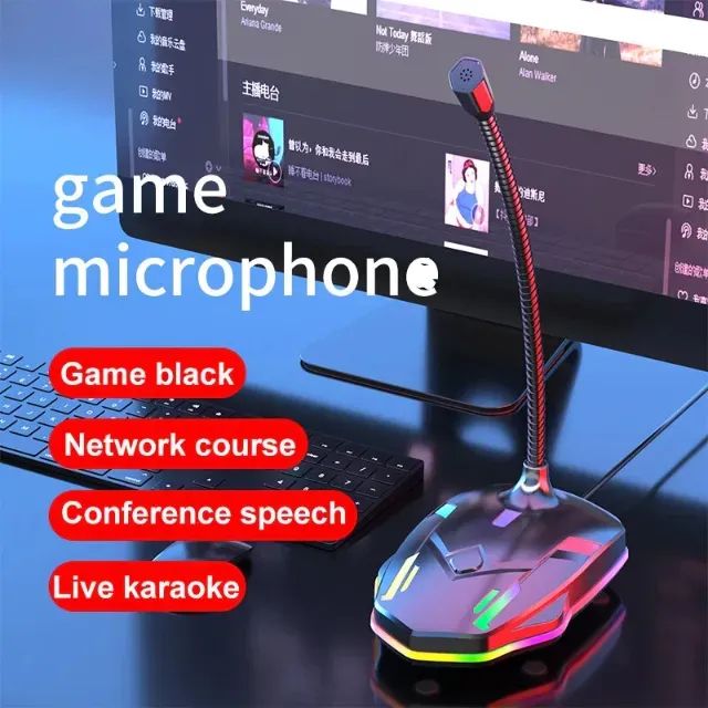 Microfone PC Desktop Condensador para Conferência USB - AL-M55 - Altomex  - Foto 3