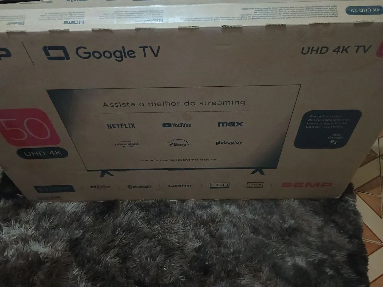 Tv Semp Google TV 50' 4k S61 - Foto 4