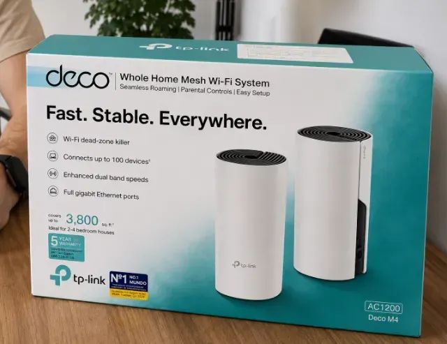 Roteador Wireless TP-Link Deco M4 AC1200 (2-Pack) 867MBPS