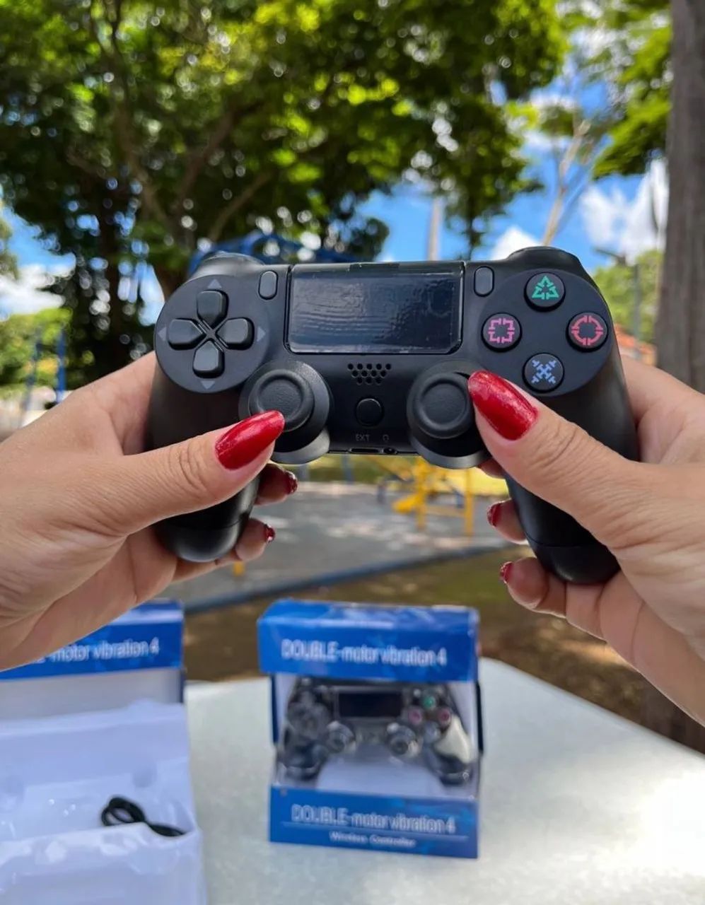 Wireless joystick ps4 controle PS3 e pc - Foto 2