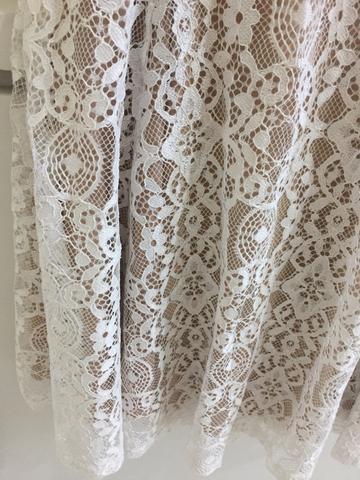 Vestido curto rendado Branco lindo - Foto 3