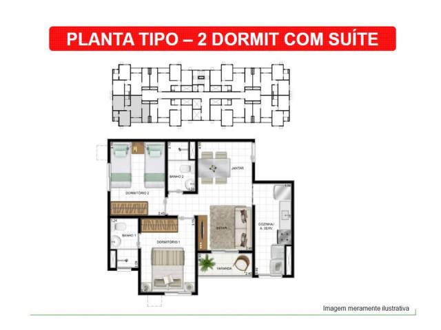 Apartamento com 2 dormitórios à venda, 47 m² por r$ 170.000 - jardim aracagy - são josé de - Foto 18