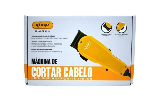 Máquina de Cortr Cabelo Elétrico Knup Qr-8918 - Foto 2