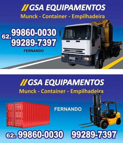 Munck - Container - Empilhadeira