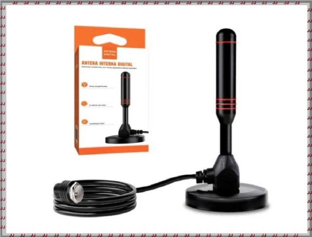 Mini antena digital com imã Presport interna ou externa  - Foto 3