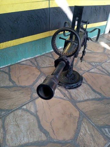 Metralhadora Artesanal Para Decoração Sítio Clube De Tiro - Foto 6