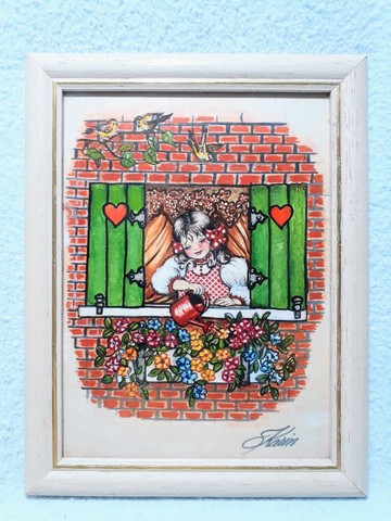 Antigo desenho com moldura