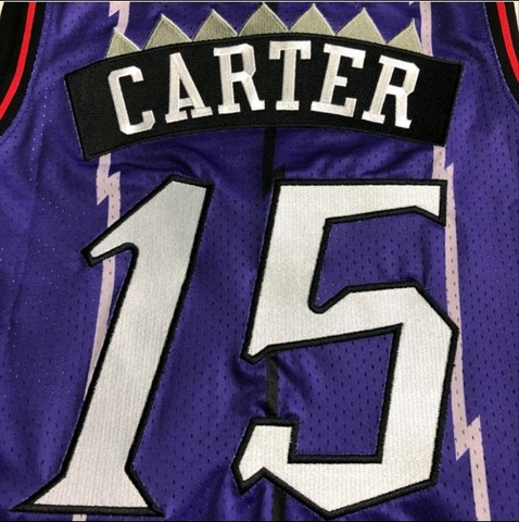 Camiseta NBA Toronto Raptors Mitchell & Ness Carter 15 Masculina